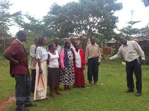 A community organizes their water project